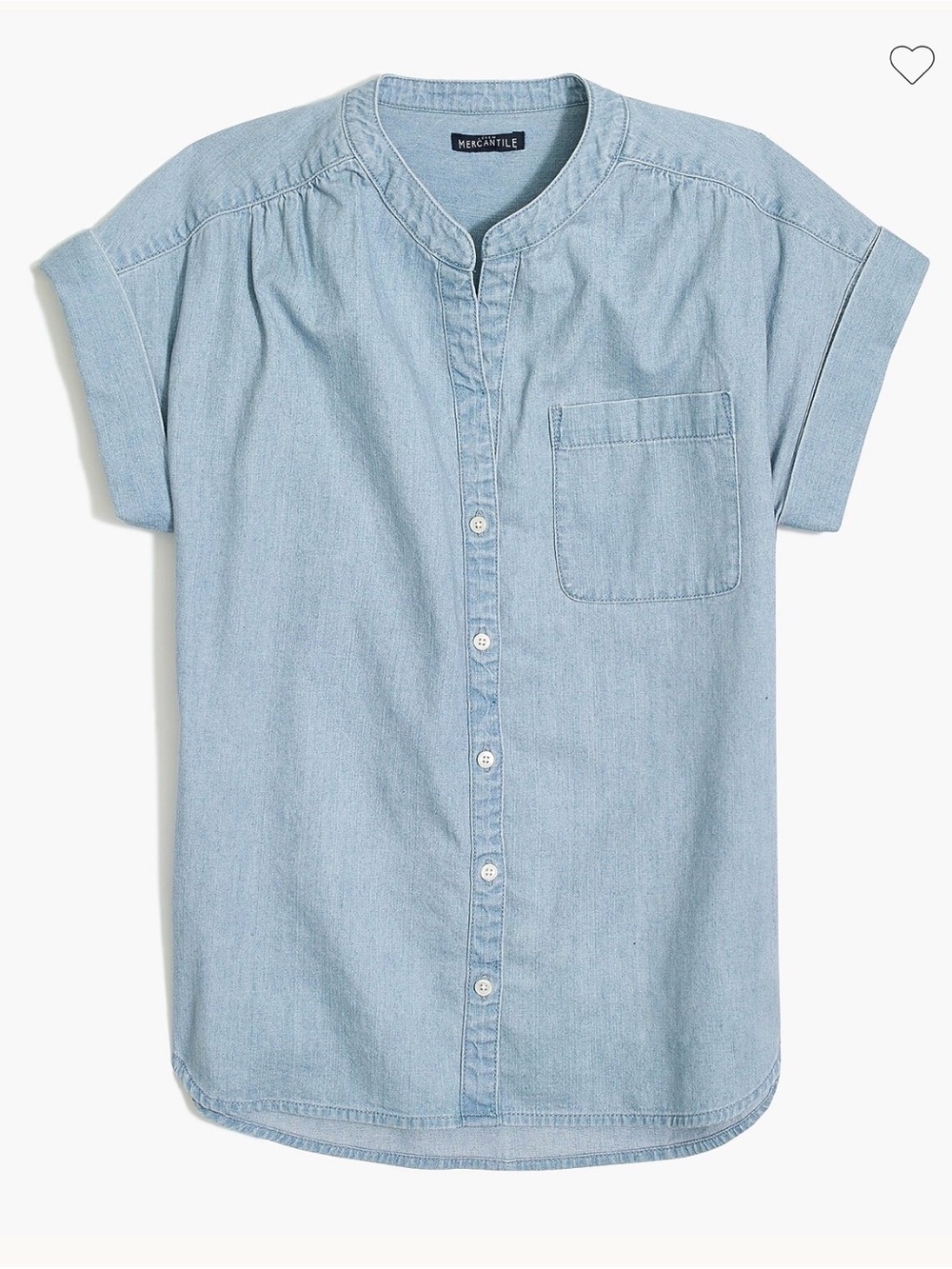 J. Crew Relaxed Fit Chambray Top
